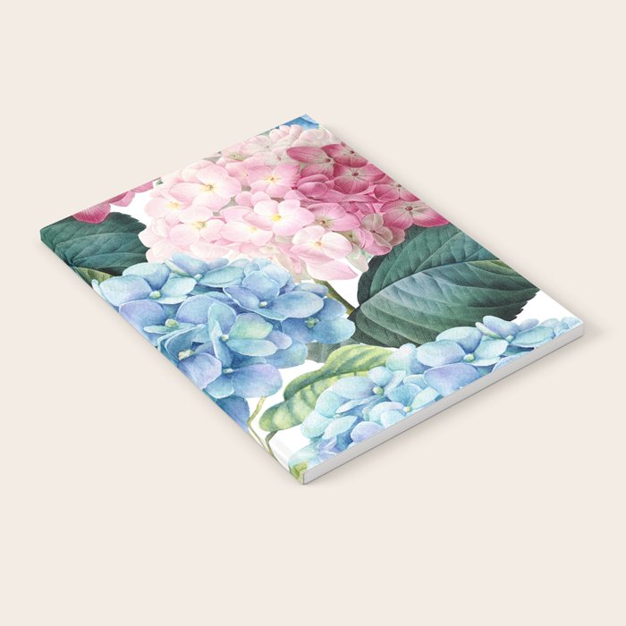 Pink Blue Hydrangea Notebook Gallery Image 2