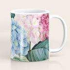 Pink Blue Hydrangea Coffee Mug Gallery Image 1