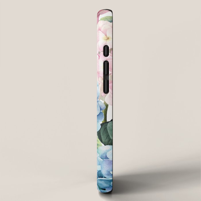 Pink Blue Hydrangea iPhone Case Gallery Image 2