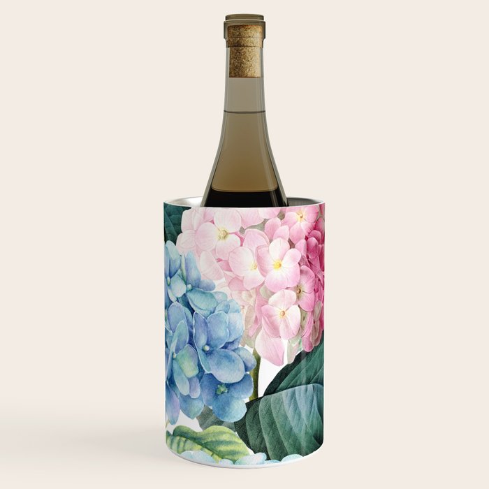 Pink Blue Hydrangea Wine Chiller Gallery Image 3