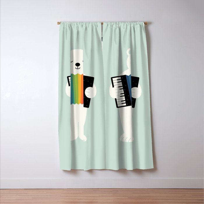 Aurora Accordionist Window Curtain Gallery Image 3