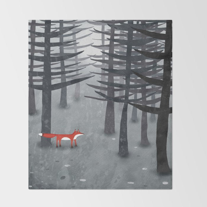 The Fox and the Forest Throw Blanket Gallery Image 2