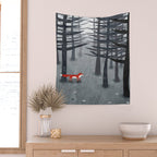 The Fox and the Forest Wall Tapestry Gallery Image 2