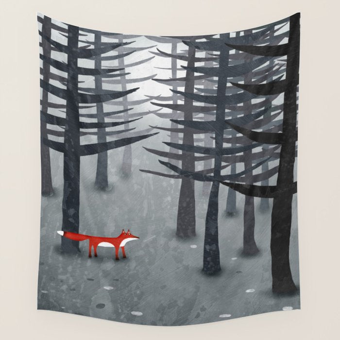 The Fox and the Forest Wall Tapestry Gallery Image 1