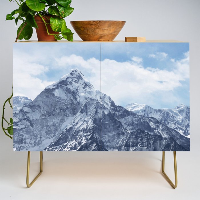 Snowy Mountain Peaks Credenza Gallery Image 1