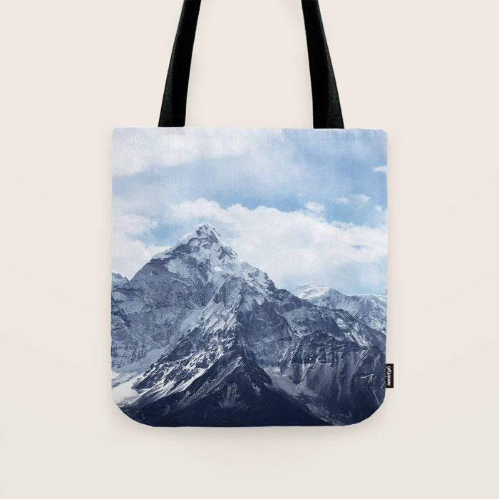 Snowy Mountain Peaks Tote Bag Gallery Image 1