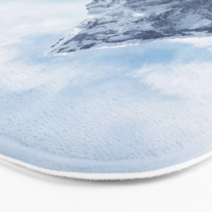 Snowy Mountain Peaks Bath Mat Gallery Image 3