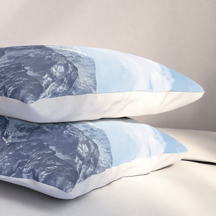 Snowy Mountain Peaks Pillow Sham Gallery Image 3