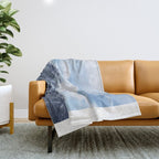 Snowy Mountain Peaks Throw Blanket Gallery Image 1