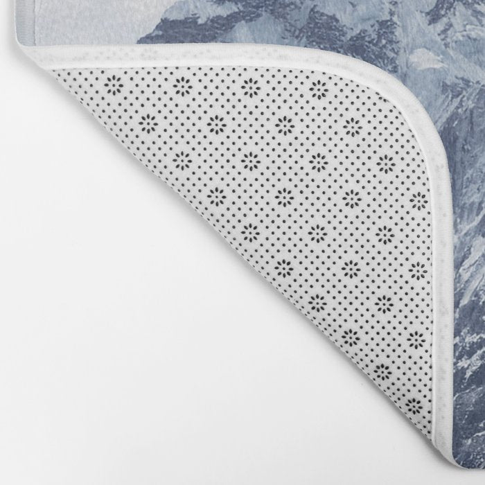 Snowy Mountain Peaks Bath Mat Gallery Image 2