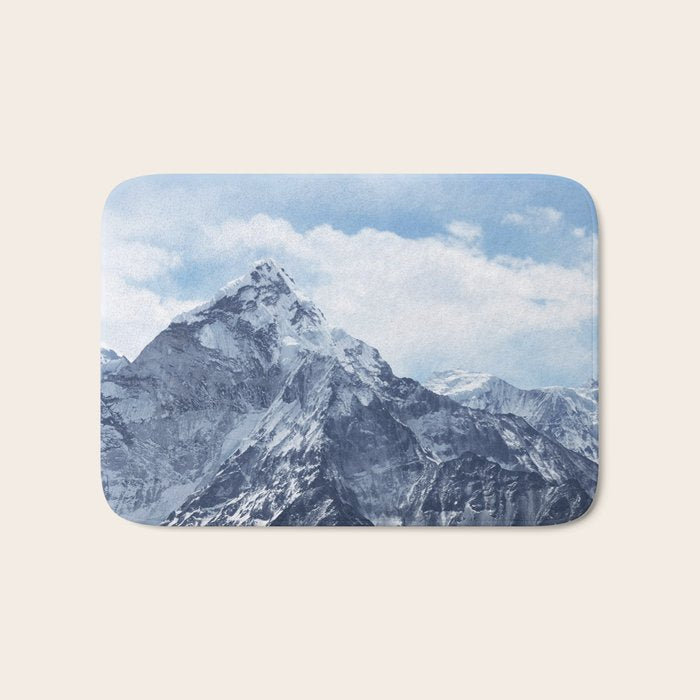 Snowy Mountain Peaks Bath Mat Gallery Image 1