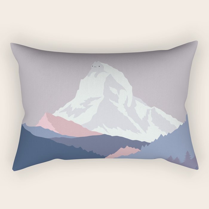 Purrspective on Matterhorn Rectangular Pillow Gallery Image 1