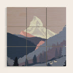 Purrspective on Matterhorn Wood Wall Art Gallery Image 1