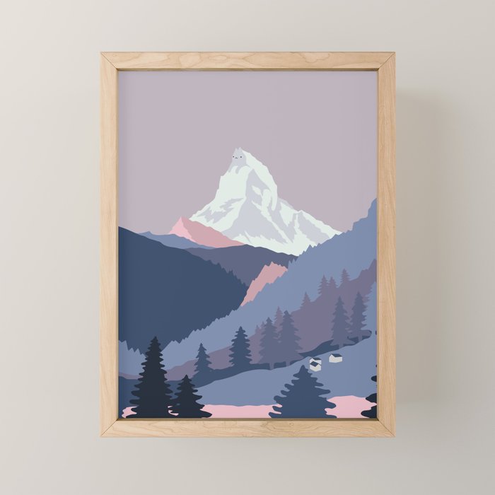 Purrspective on Matterhorn Mini Art Print Gallery Image 1