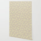 Tiny Flowers / Beige & Lime Wallpaper Gallery Image 2