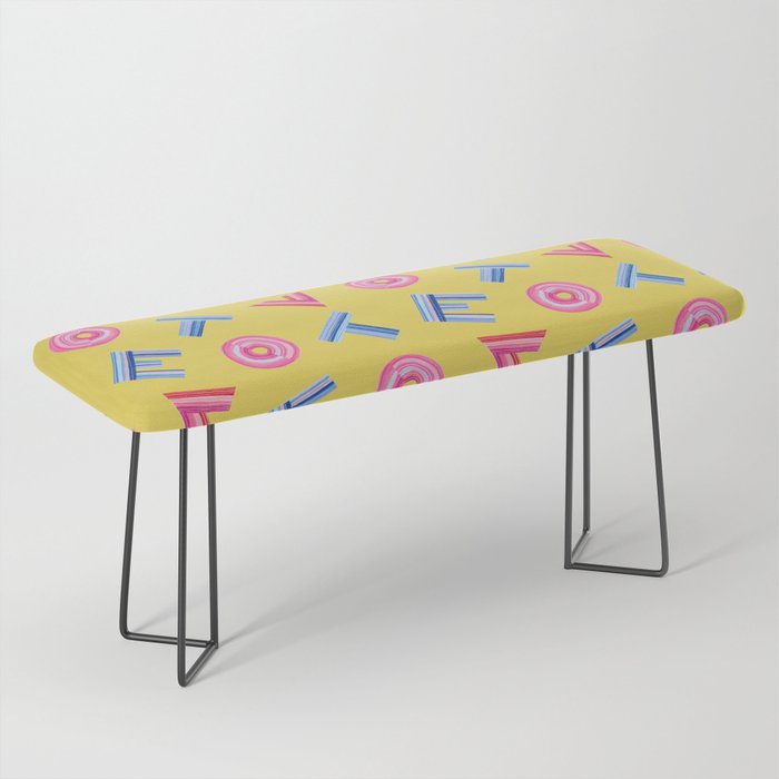 Cast Your Vote | Hand-Lettered Pattern in Yellow Bench Gallery Image 1