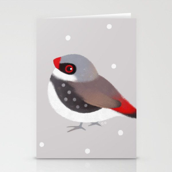 Diamond Firetail Stationery Card Gallery Image 2