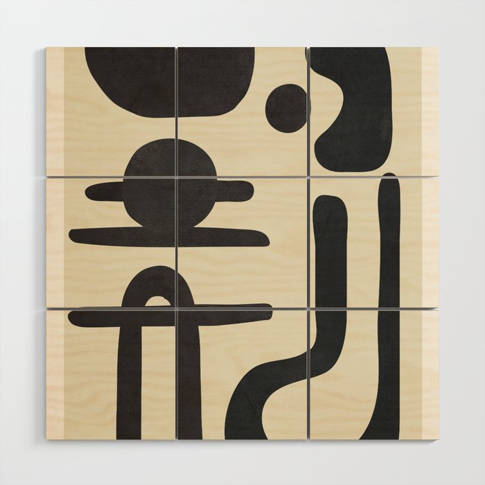 Abstract Colorful Setting 9 Wood Wall Art Gallery Image 1