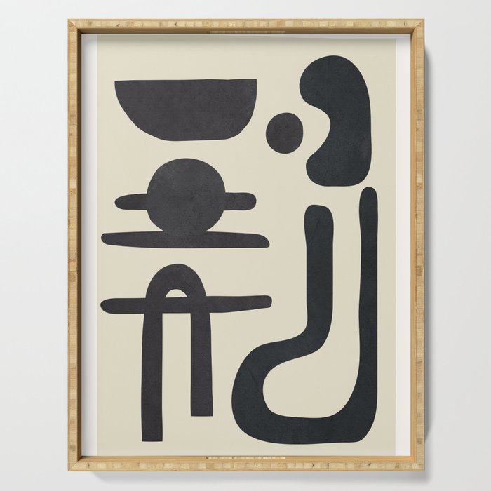 Abstract Colorful Setting 9 Serving Tray Gallery Image 1