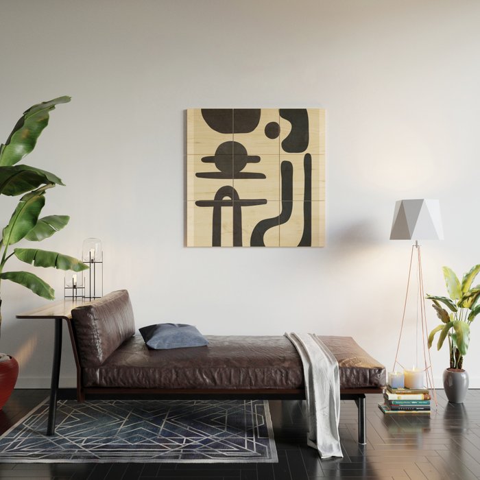 Abstract Colorful Setting 9 Wood Wall Art Gallery Image 2