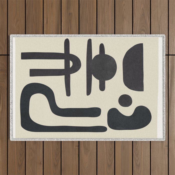 Abstract Colorful Setting 9 Outdoor Rug Gallery Image 1