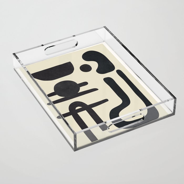 Abstract Colorful Setting 9 Acrylic Tray Gallery Image 1