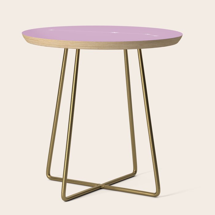 Aries Zodiac Star Constellation Line Art Pastel Lilac Side Table Gallery Image 1