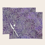 Dahlia Flower Pattern 3 Placemat Gallery Image 1
