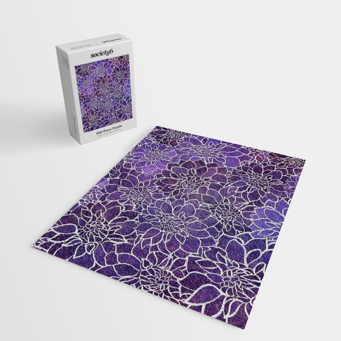 Dahlia Flower Pattern 3 Jigsaw Puzzle Gallery Image 2
