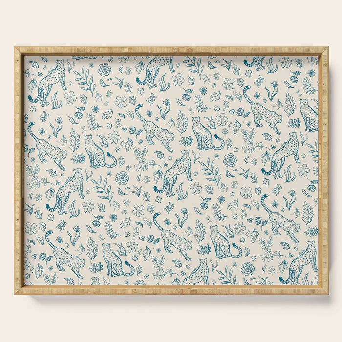 Cheetahs and Plants  Serving Tray Gallery Image 1