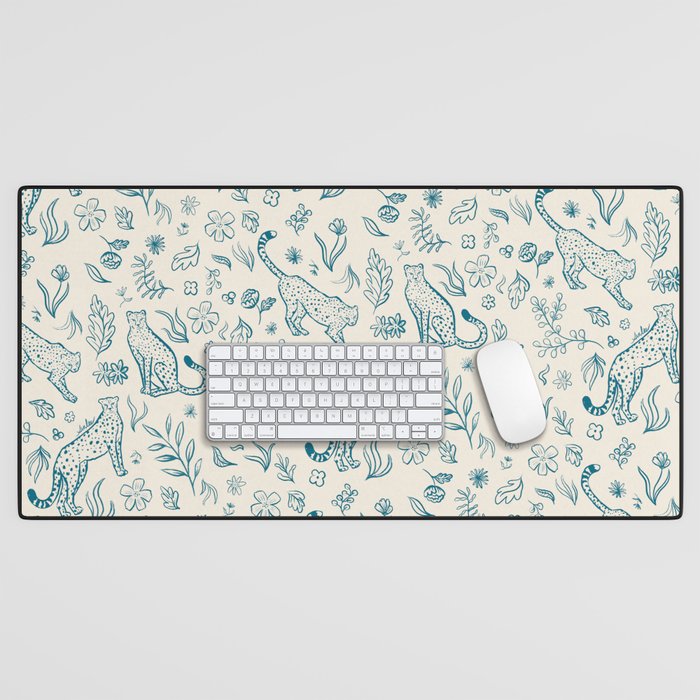 Cheetahs and Plants  Desk Mat Gallery Image 1