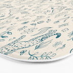 Cheetahs and Plants  Bath Mat Gallery Image 3