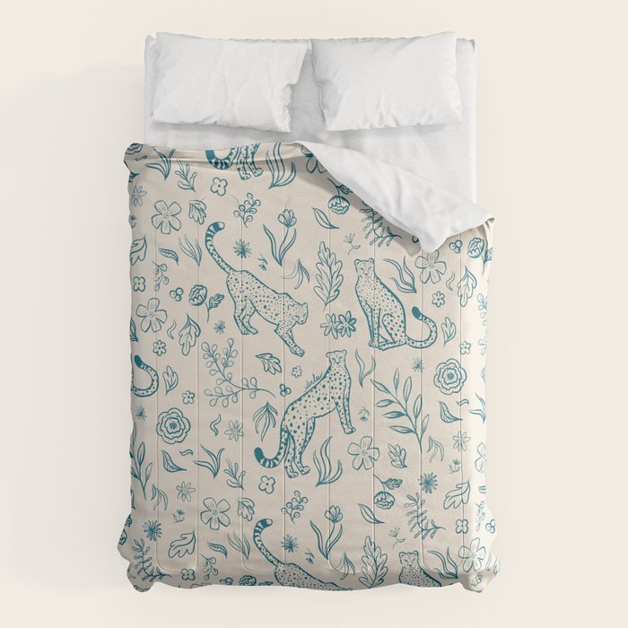 Cheetahs and Plants  Comforter Gallery Image 6