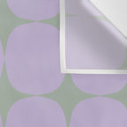 Lilac and Sage Shapes Wall Tapestry Gallery Image 3