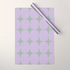 Lilac and Sage Shapes Wrapping Paper Gallery Image 1
