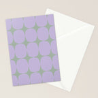 Lilac and Sage Shapes Stationery Card Gallery Image 2