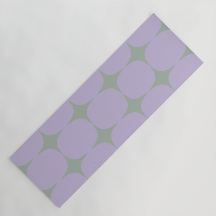 Lilac and Sage Shapes Yoga Mat Gallery Image 1