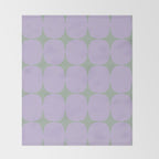 Lilac and Sage Shapes Throw Blanket Gallery Image 2