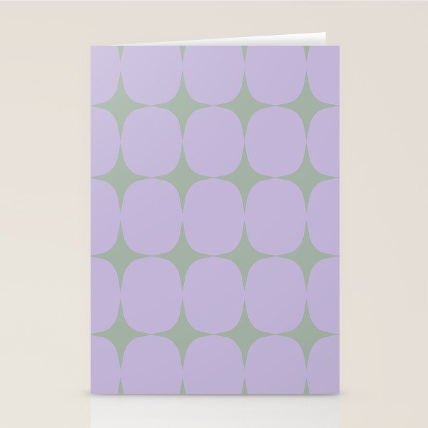 Lilac and Sage Shapes Stationery Card Gallery Image 2