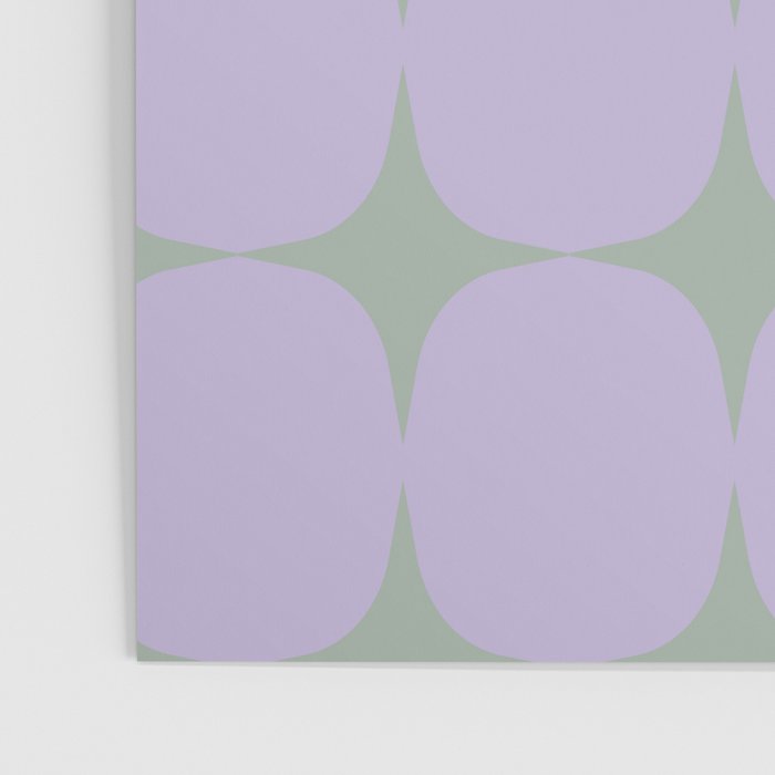 Lilac and Sage Shapes Poster Gallery Image 3