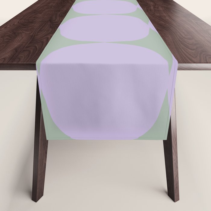 Lilac and Sage Shapes Table Runner Gallery Image 1