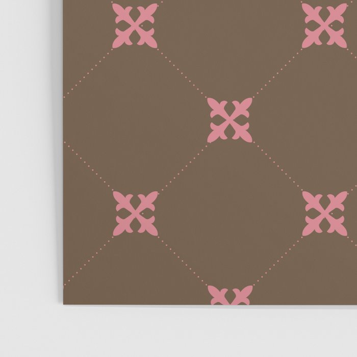Geometric Retro Diamond Pattern Poster Gallery Image 3