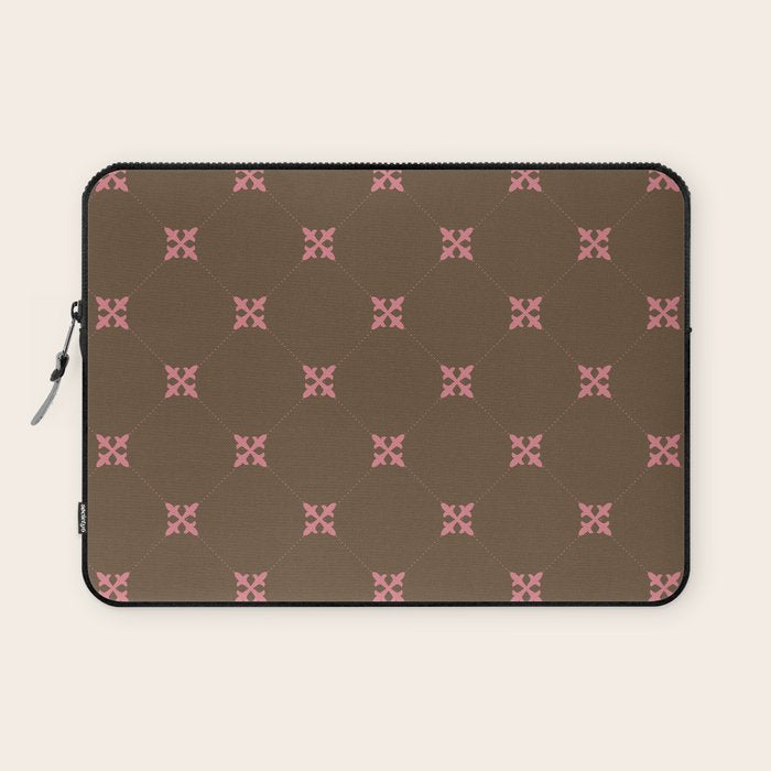 Geometric Retro Diamond Pattern Laptop Sleeve Gallery Image 1