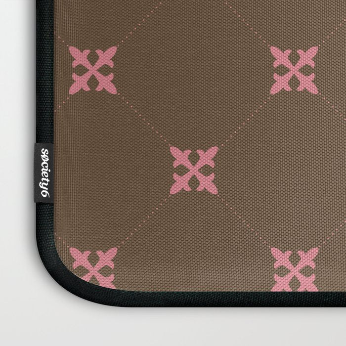 Geometric Retro Diamond Pattern Laptop Sleeve Gallery Image 3