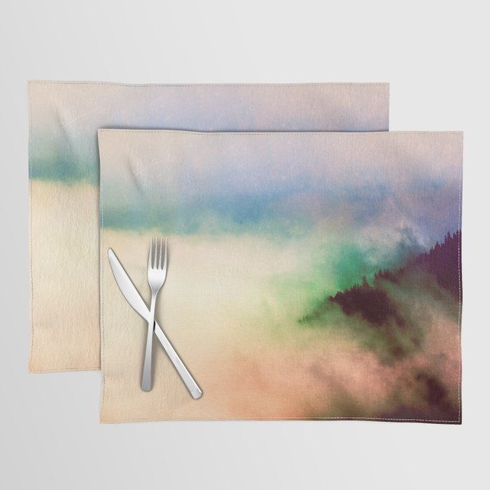 Ethereal Rainbow Clouds - Nature Photography Placemat Gallery Image 1