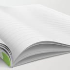 Retro Liquid Swirl Abstract Pattern in Light Lime Green Notebook Gallery Image 2
