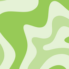 Retro Liquid Swirl Abstract Pattern in Light Lime Green Coffee Mug Gallery Image 2