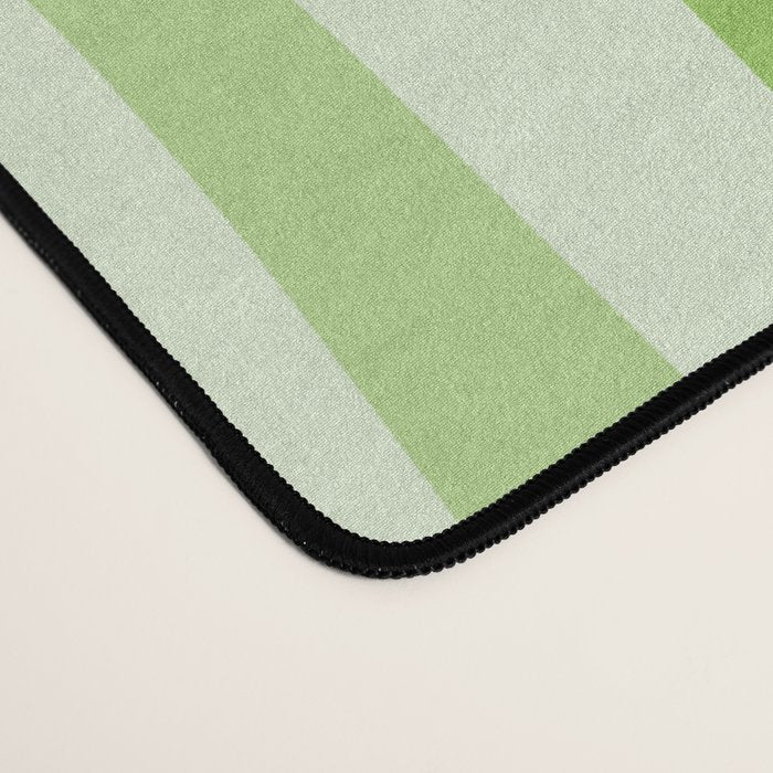Retro Liquid Swirl Abstract Pattern in Light Lime Green Desk Mat Gallery Image 4