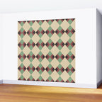 Geometric Trend Pistache and Cocoa Wall Mural Gallery Image 2