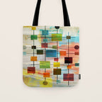 Mid-Century Modern Art 1.3 -  Graffiti Style Tote Bag Gallery Image 1
